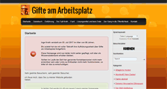 Desktop Screenshot of gifte-am-arbeitsplatz.de
